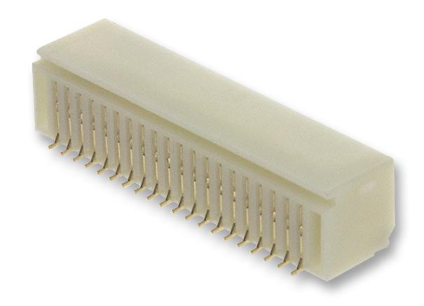 SM40B-SRDS-G-TF (LF)(SN) HEADER, SHD, 40WAY, SIDE, 1MM JST (JAPAN SOLDERLESS TERMINALS)