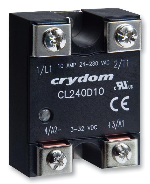 CL240D10 SSR, IP00, 280VAC/10A, 3-32VDC, ZC SENSATA/CRYDOM