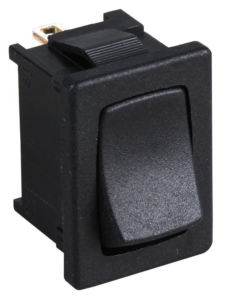 1801.6122-00 SWITCH, SPNO, BLACK, SOLDER TAG MARQUARDT