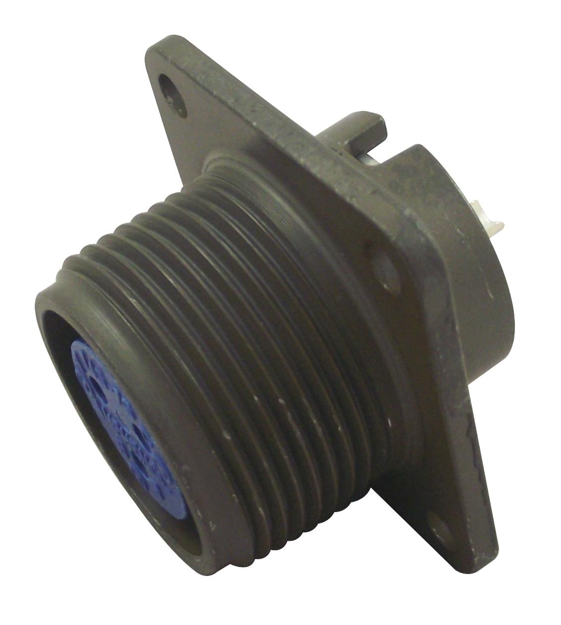 97-3102A-14S-7S RECEPT., PANEL, SIZE 14S, 3WAY, SKT AMPHENOL SINE/TUCHEL