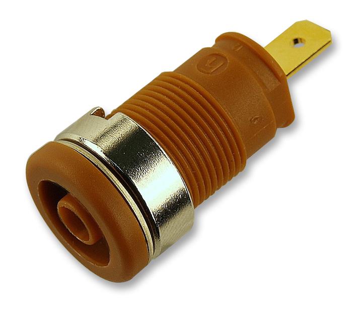 972355105 SOCKET, 4MM, SAFETY, BROWN, MVL S HIRSCHMANN TEST AND MEASUREMENT