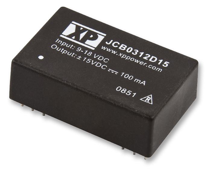 JCB0305S12 DC/DC CONVERTER, 3W, ONE 12V O/P XP POWER