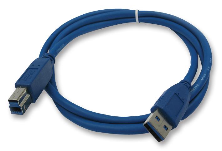 692903100000 USB CABLE, 3.0 TYPE A-B PLUG, 1M, BLU WURTH ELEKTRONIK