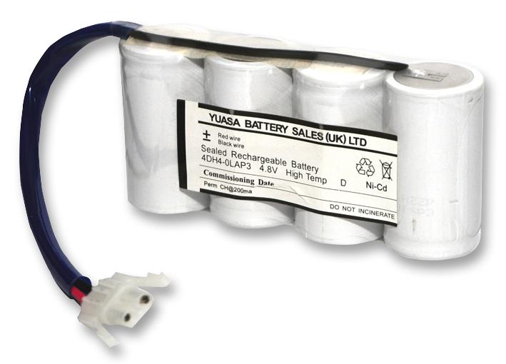 4DH4-0LAP3 BATTERY,4 X D,NI-CAD,4AH,4.8V YUASA