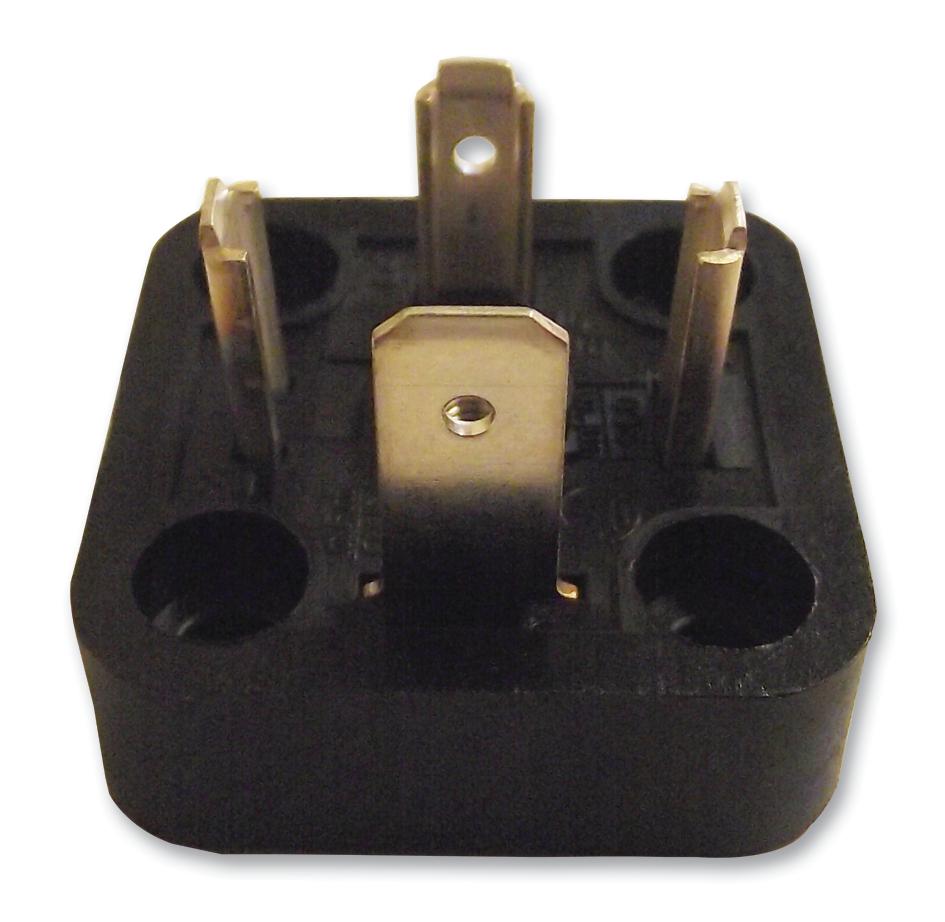 1210120076 DIN VALVE, FORM A, 3POLE, 4HOLE MOUNT MOLEX