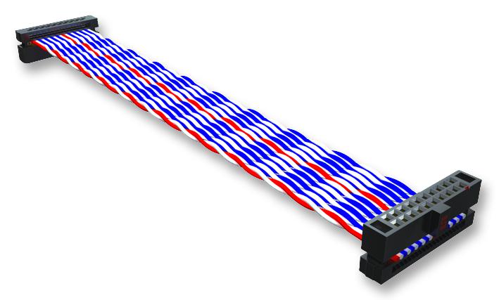 FFTP-10-D-03.85-01-N LEAD, 1.27MM, IDC, 3.85IN, 20WAY SAMTEC