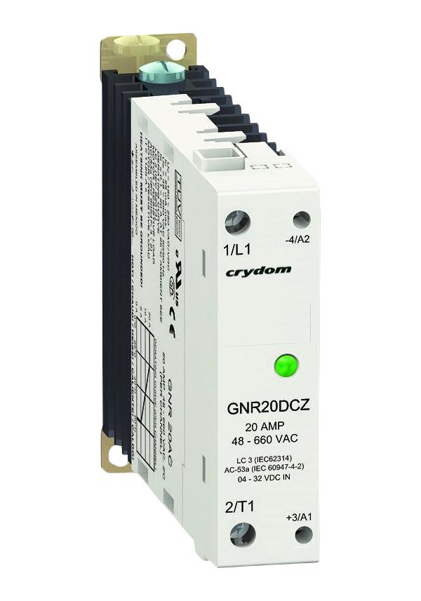 GNR20DCZ SSR, 22.5, 600VAC/20A, 4-32VDC IN, ZC SENSATA/CRYDOM
