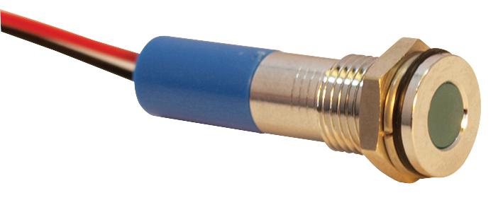 Q8F3CXXB24E INDIC LED FLUSH 8MM BLU 24VDC,IP67 APEM