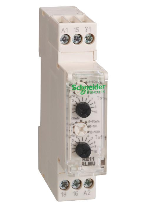 RE17RLMU TIME DELAY RELAY, SPDT, 100H, 250VAC SCHNEIDER ELECTRIC