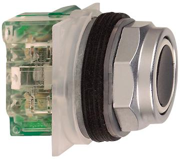 9001KR1BH5 PUSH BUTTON - FLUSH BLACK SQUARE D BY SCHNEIDER ELECTRIC