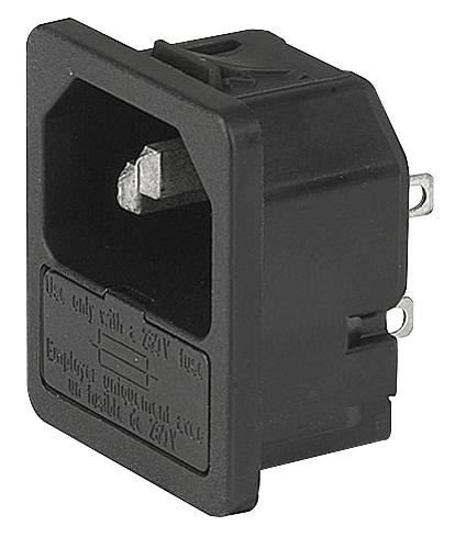 6200.4115 INLET, IEC, C14, 6200, 10A SCHURTER