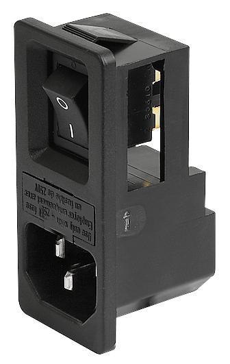 4304.6064 INLET, IEC, C14, 6762, 10A SCHURTER