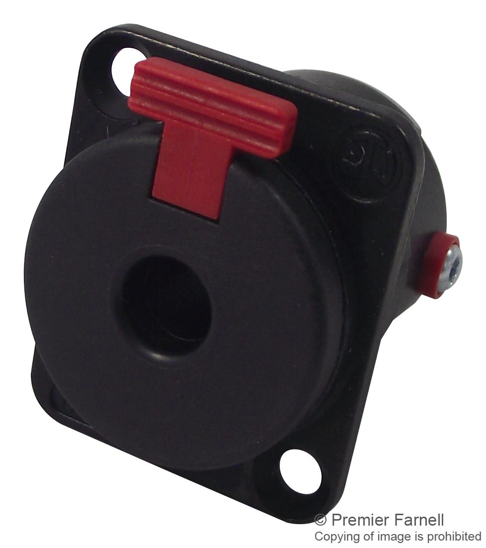 NJ3FP6CBAG SOCKET, 1/4" JACK, LOCKING, BLACK NEUTRIK