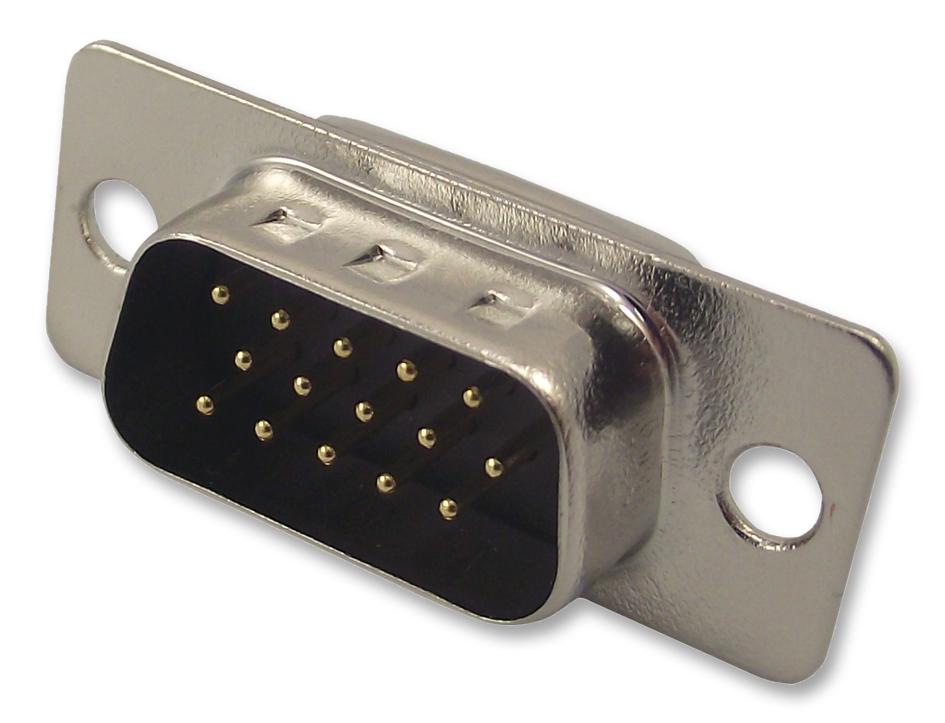 180-M15-103L001 HD D SUB, PLUG, SOLDER CUP, 15WAY NORCOMP