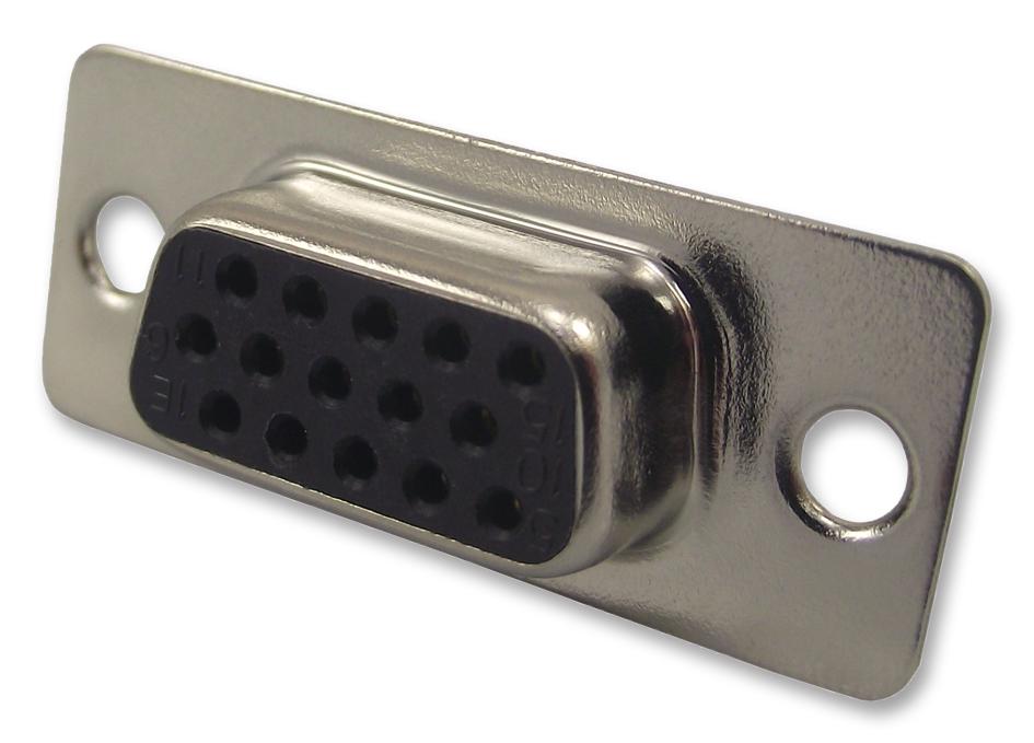 180-M15-203L001 HD D SUB, SOCKET, SOLDER CUP, 15WAY NORCOMP