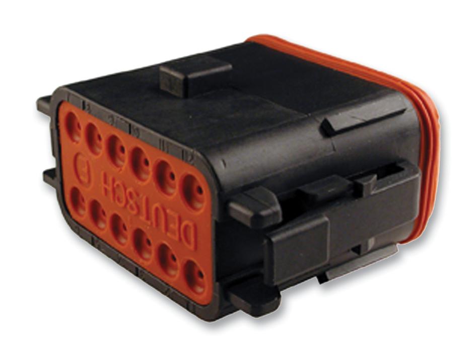 DT06-12SA-CE06 PLUG, DT, GREY, A KEY, 12WAY DEUTSCH - TE CONNECTIVITY