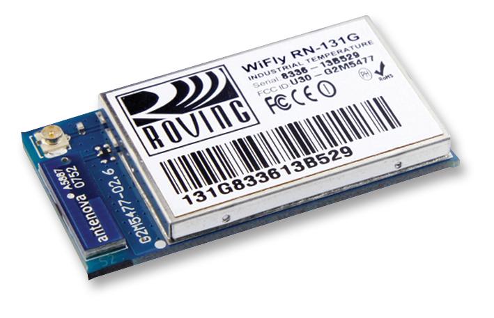 RN131G-I/RM MODULE, WLAN, W/ANT, U.FL CONN MICROCHIP