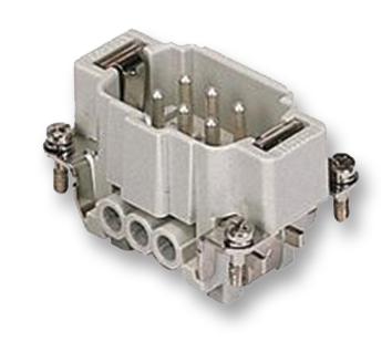 CNEM06T INSERT, MALE, 6P+E, 16A, 500V ILME