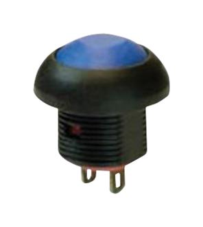 MCPAS6-B2-M1CES2-5L7 SWITCH, ROUND, ILLUM DOT, BLUE MULTICOMP PRO