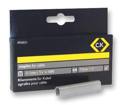 495021 STAPLES, 7.5X11.1MM, PK1000 CK TOOLS