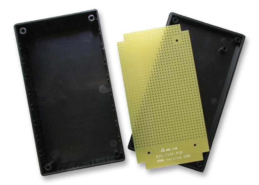 B20-7100 PCB, BOARD W/ ENCLOSURE, FR4 TWIN INDUSTRIES