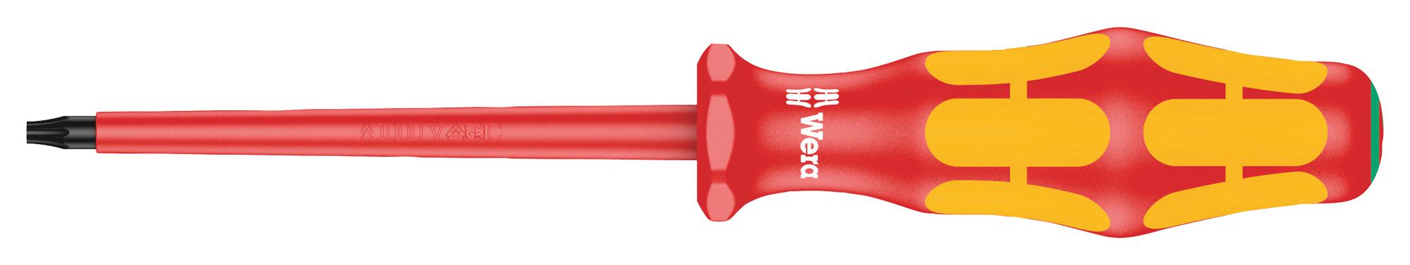 167I 3K TX 10 X 80 MM DRIVER, TORX, INSULATED, T10 WERA