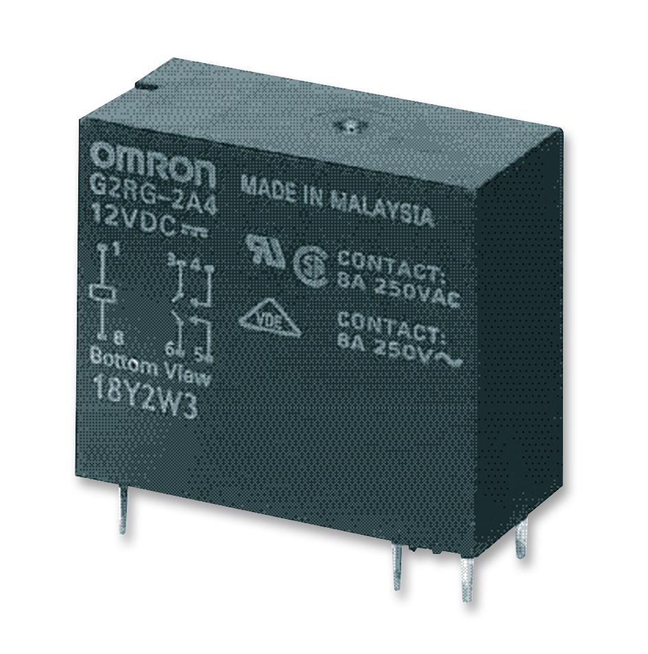 G2R-2A4 DC12 POWER RELAY, DPST-NO, 12VDC, 4A, THT OMRON