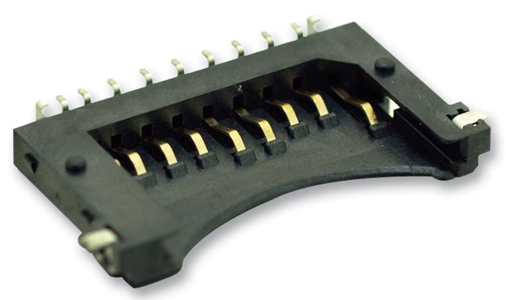 412D02F-09PC003SV RECEPTACLE, SD CARD, SMT MULTICOMP