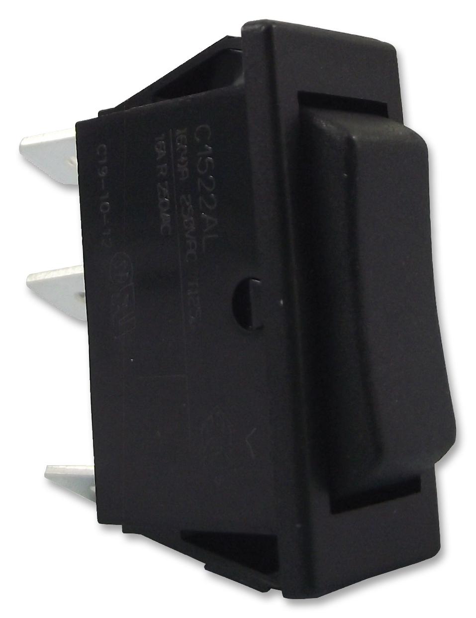 C1522AAAAA SWITCH, ROCKER, SPST, (ON)-OFF-(ON) ARCOLECTRIC (BULGIN LIMITED)