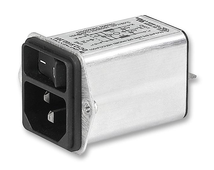 DC12.5102.201 INLET FILTER, IEC, SCREW, 2POLE, 10A SCHURTER