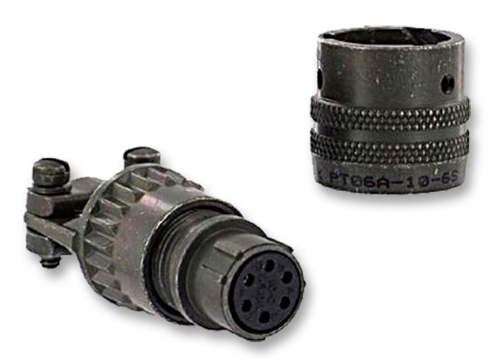 PT06A10-6S-PG CIRCULAR, SIZE 10, 6WAY, SKT AMPHENOL SOCAPEX