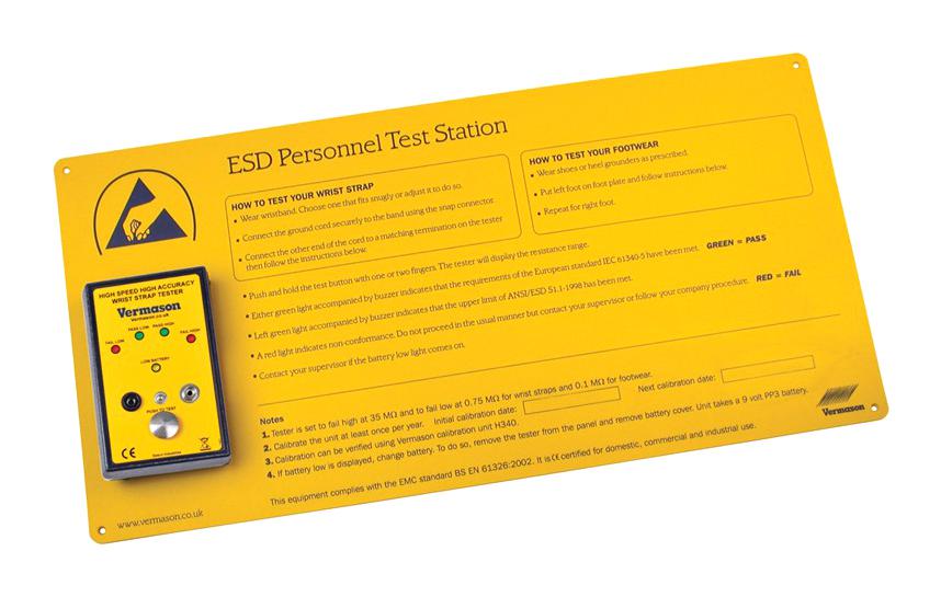 222563 TEST STATION, WRIST STRAP, BATT / AC DESCO EUROPE (FORMERLY VERMASON)
