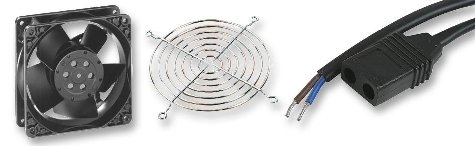 4650N-KF0 FAN KIT, AC, INC GUARD & LEAD, 119MM EBM-PAPST
