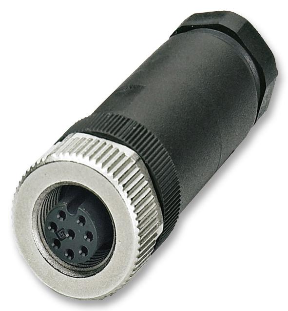 SACC-M12FS-8CON-PG9-M RECEPTACLE, M12, PLUSCON, A CODE, 8 WAY PHOENIX CONTACT