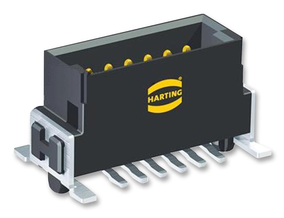 15 11 006 2601 000 PLUG, SMD, VERTICAL, 1.27MM, 6WAY HARTING