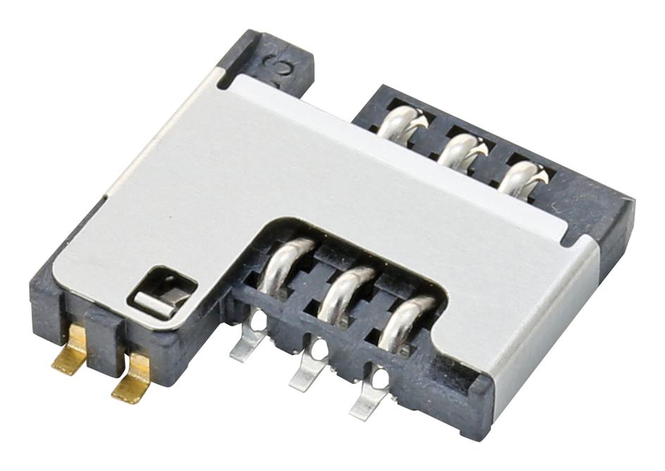 CCM03-3754LFTR102 CONNECTOR, SIM, 6POS, CARD DETECTION C&K COMPONENTS