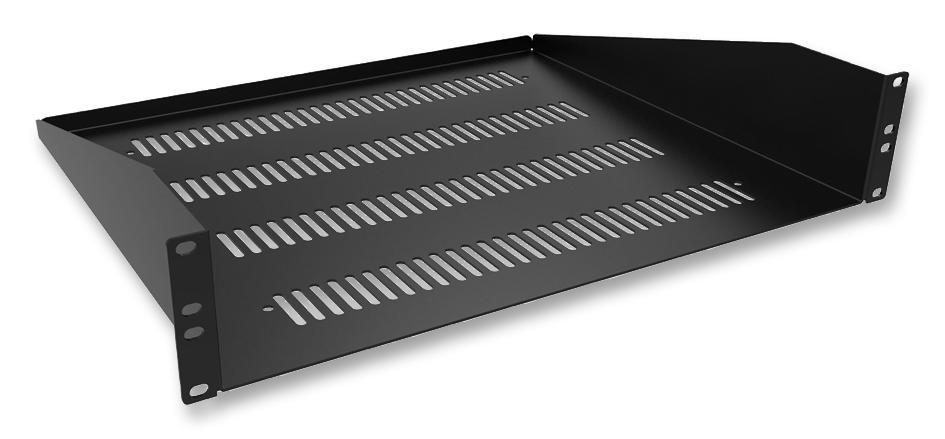 RASV190315BK1 VENTED SHELF, CANTELIVER, 2U, STEEL HAMMOND