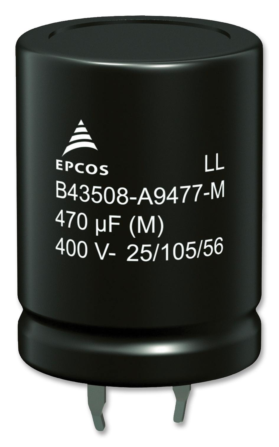 B43508A9827M000 CAP, 820µF, 400V, ALU ELEC, SNAP-IN EPCOS