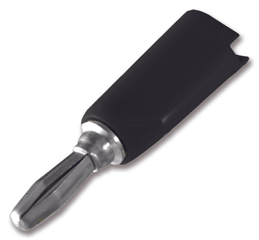 108-1083-001 BANANA PLUG, 15A, SOLDER, BLACK JOHNSON - CINCH CONNECTIVITY