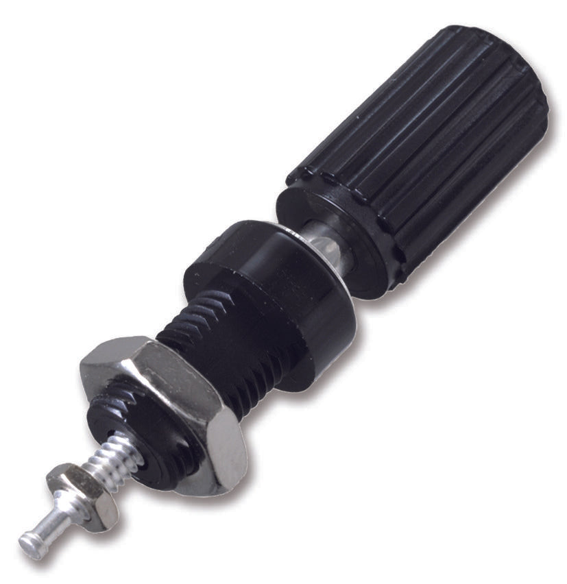 111-0103-001 BINDING POST, 15A, #4-40, BLACK JOHNSON - CINCH CONNECTIVITY