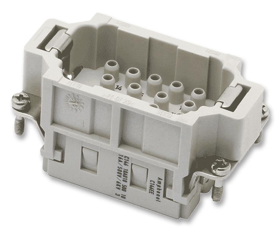 C146 10A018 500 10 INSERT, PLUG, 18+PE WAY, CRIMP AMPHENOL SINE/TUCHEL