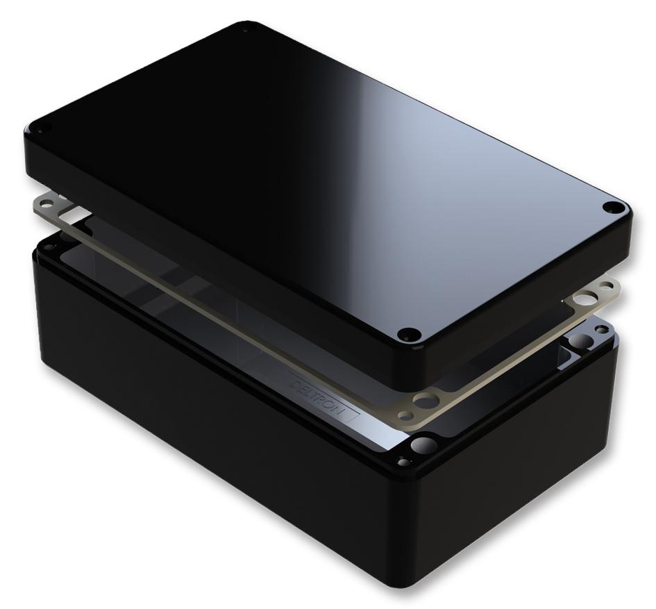 487-221208E-68 ENCLOSURE, ALU, BLK, 220X120X80MM, IP68 DELTRON ENCLOSURES