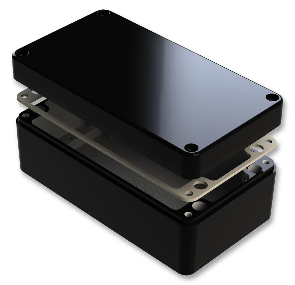 487-261609E-68 ENCLOSURE, ALU, BLK, 260X160X90MM, IP68 DELTRON ENCLOSURES