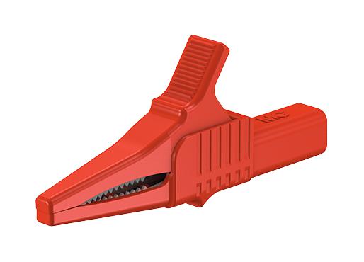 66.9755-22 CROCODILE CLIP, 20MM, RED, 32A STAUBLI