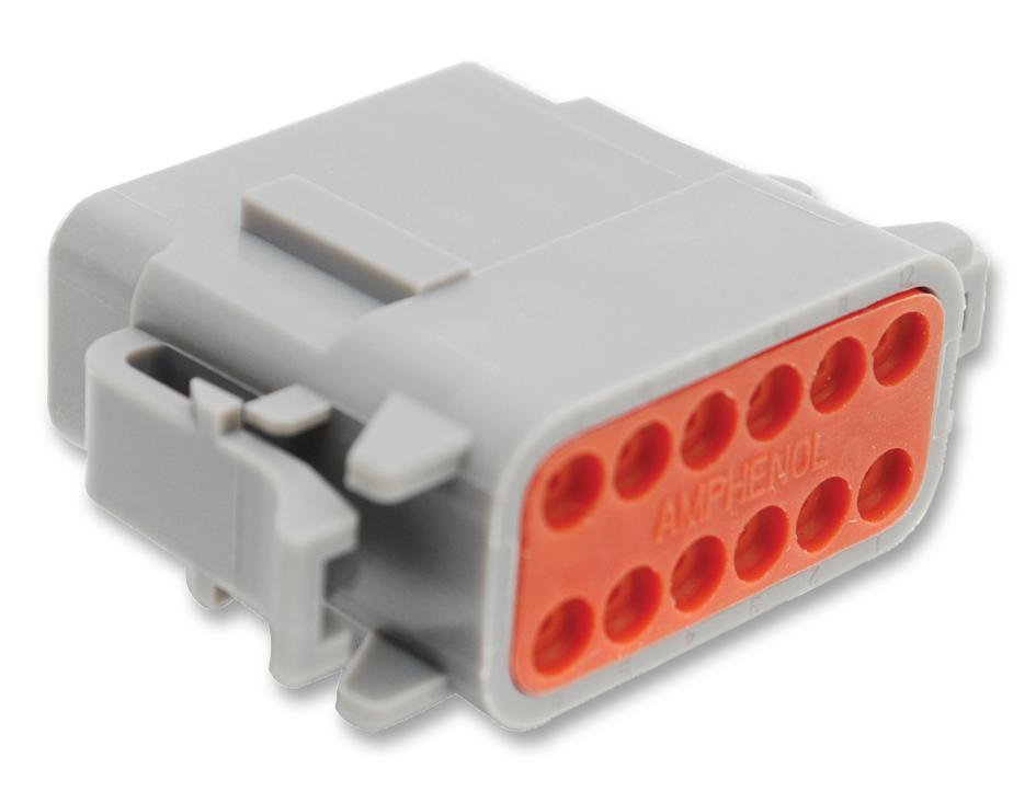 ATM06-12SA CONNECTOR HOUSING, PLUG, 12 WAY, PLASTIC AMPHENOL SINE/TUCHEL