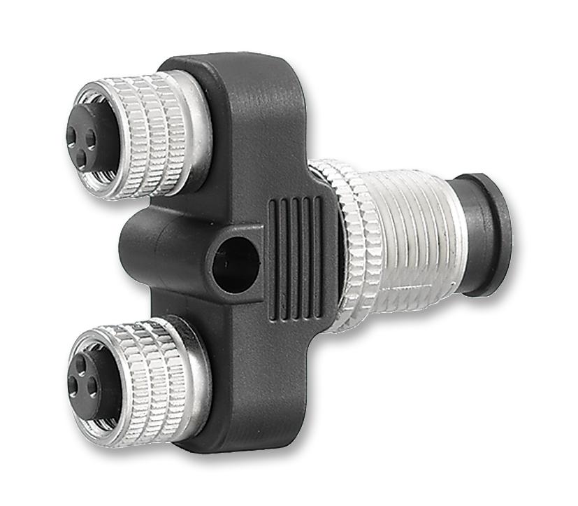 SAI-Y-4-4/2-4 M12/8 SPLITTER, PLUG TO 2X RCPT, M8, 4 WAY WEIDMULLER
