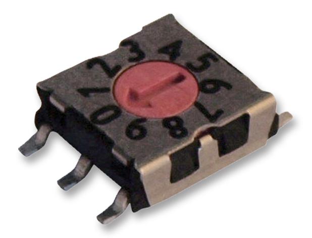 P25SMT101 SWITCH, ROTARY, 10 POS, BCD, SMD, ARROW HARTMANN CONCO