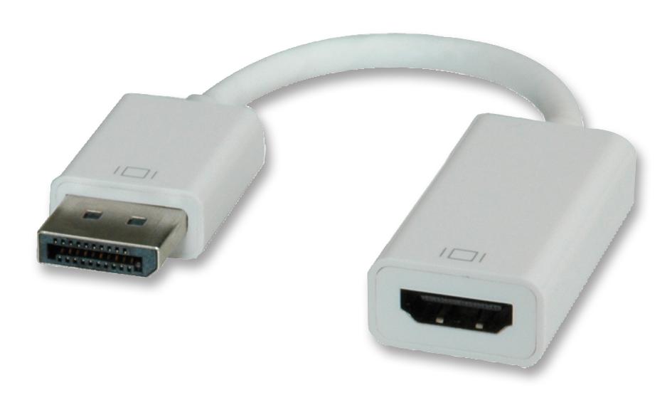 12.03.3134 ADAPTOR, DP PLUG, HDMI RECEPTACLE, 150MM ROLINE