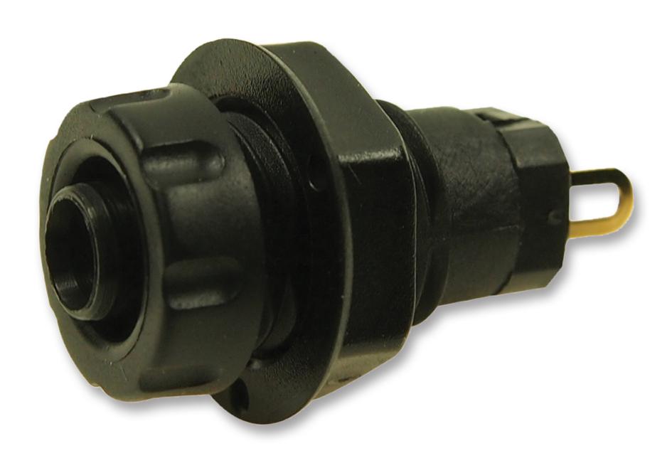 FCR14460 BANANA JACK, SOLDER, BLACK CLIFF ELECTRONIC COMPONENTS