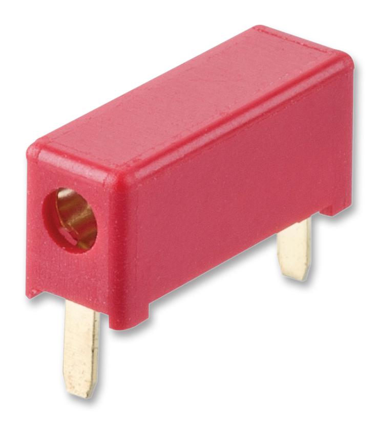 M3498-99 TEST JACK, 5A, 1.5KV, TH, RED HARWIN